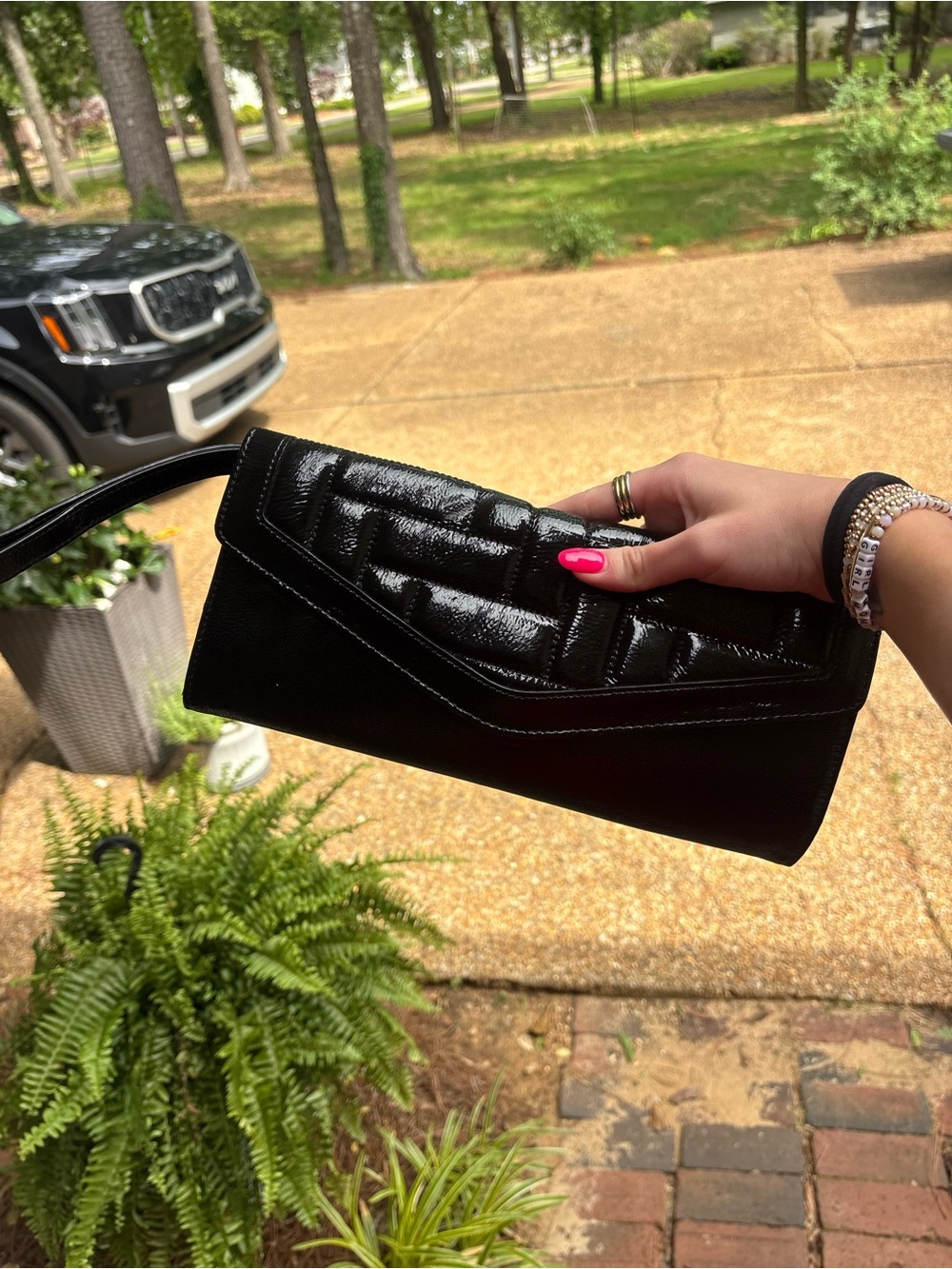 Hobo Sleek Black Women's Clutch Wristlet